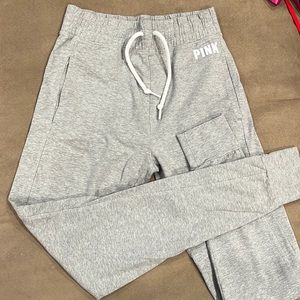 Pink sweats grey and white size XS very good condition very comfy and cute